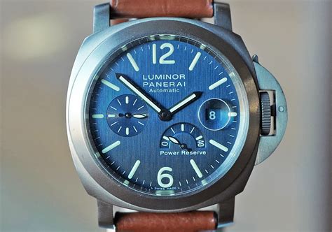 panerai luminor pam 93 blue dial titanium|Panerai PAM 93 Luminor Power Reserve Blue Dial Titanium .